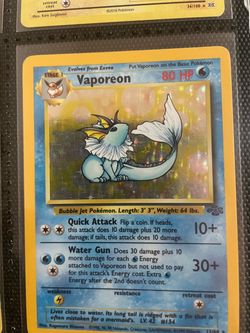 Pokemon Card vaporeon