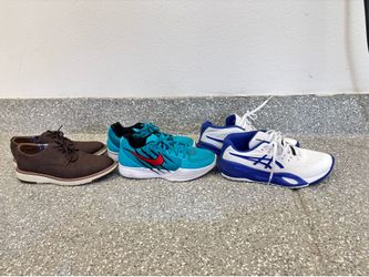 Size 9 shoe. New - slightly used. Tennis, basketball, dress.