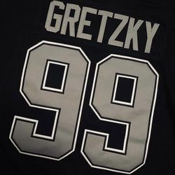 Black Los Angeles kings Wayne Gretzky new hockey jersey 