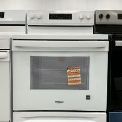 Whirlpool 30 inch 5 Burners Freestanding Electric Range w/Dual Elements & No Preheat Mode 