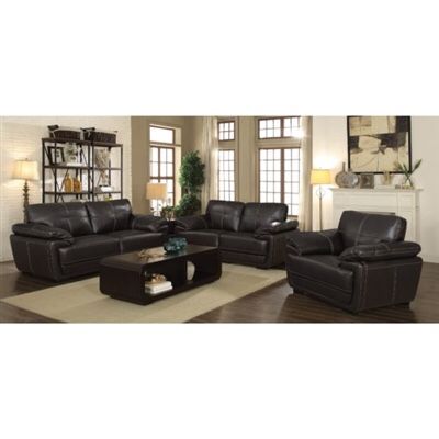 New! Zenon Black Sofa & Loveseat with Baseball Stiching $39 Down (NO CREDIT CHECK FINANCING)
