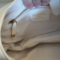Christain Dior Saddle Bag Med Leather Interior 