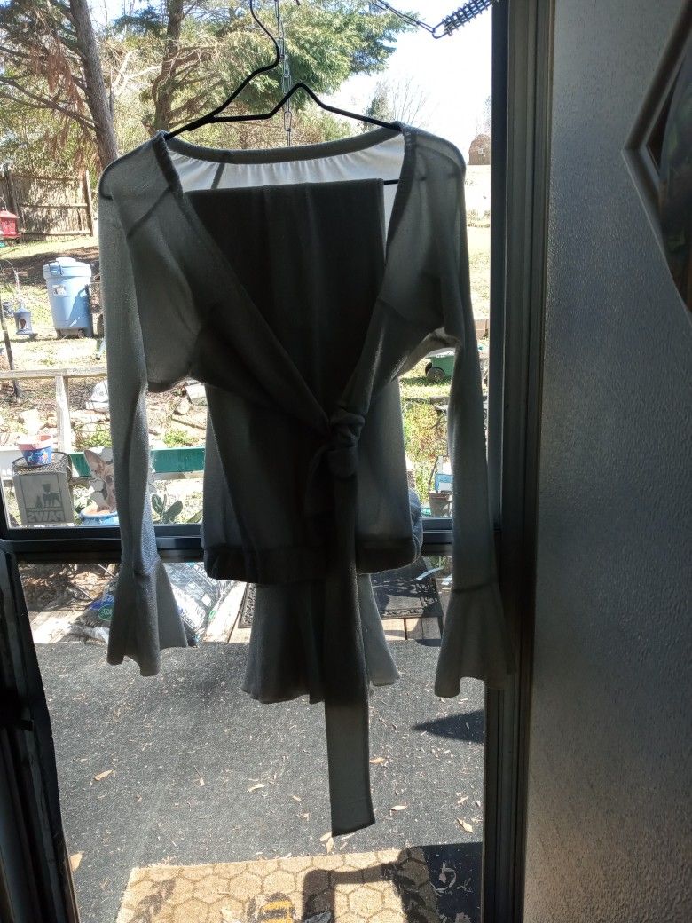 Silver Sequin 2 Piece Evening Wear