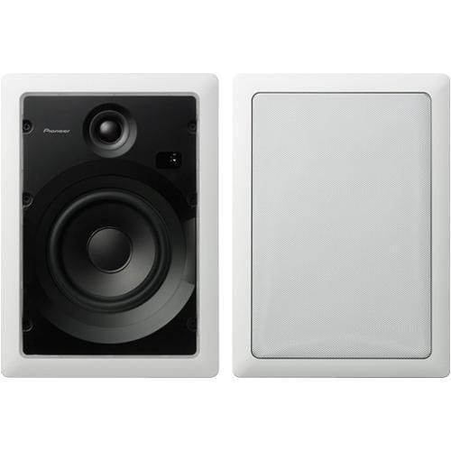 Pioneer s-iw631-lr In-wall Two Way Speaker Pair 6.5” Woofer Separate Tweeter