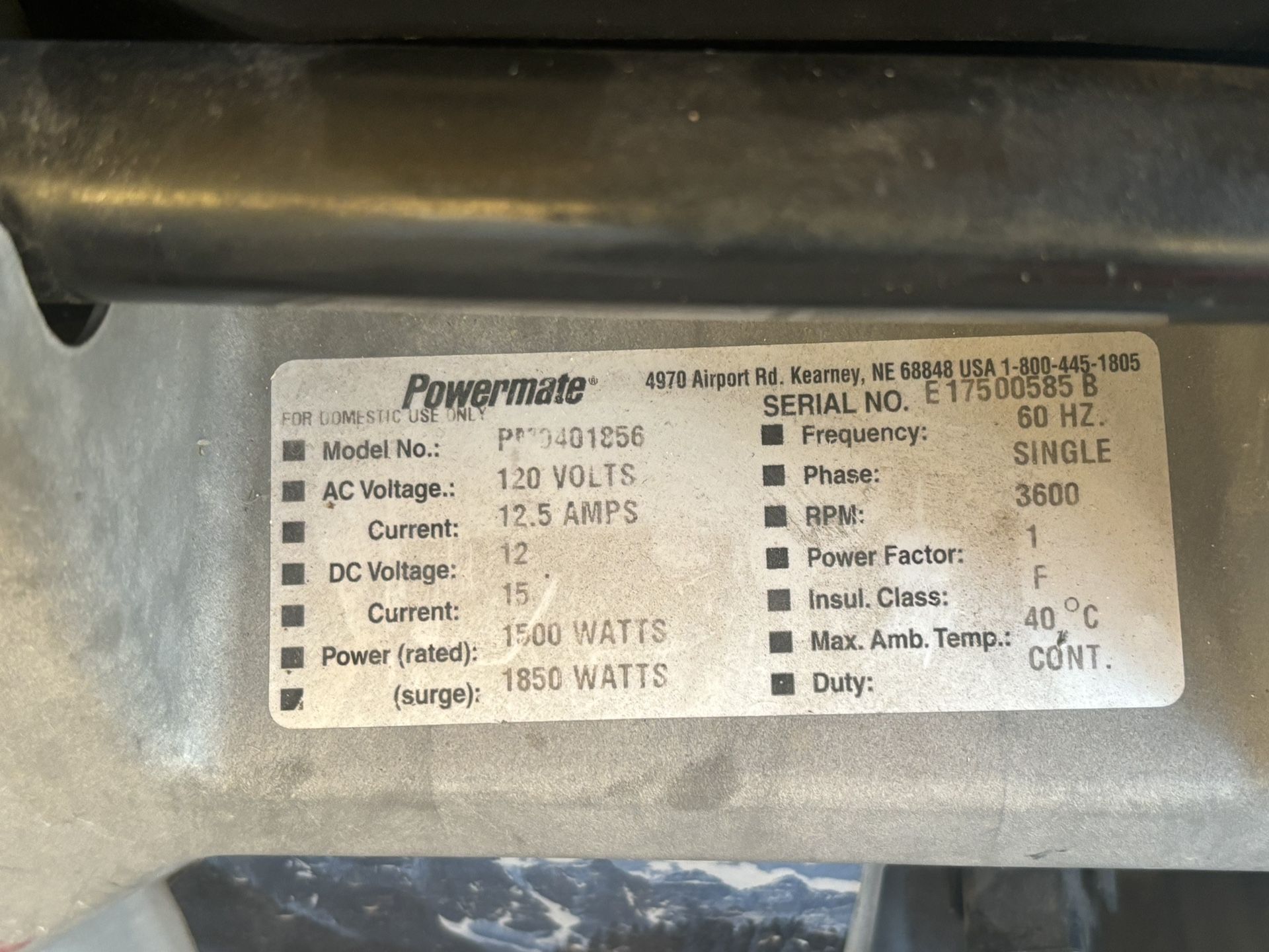 Coleman Powermate Generator