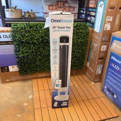 OmniBreeze Tower Fan with Internal Oscillation and Wi-Fi $20