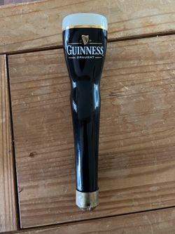 Guinness Draught Beer Tap Handle | Official Pub Bar Tap | Black & Gold