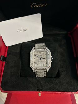 40mm natural diamond cartier