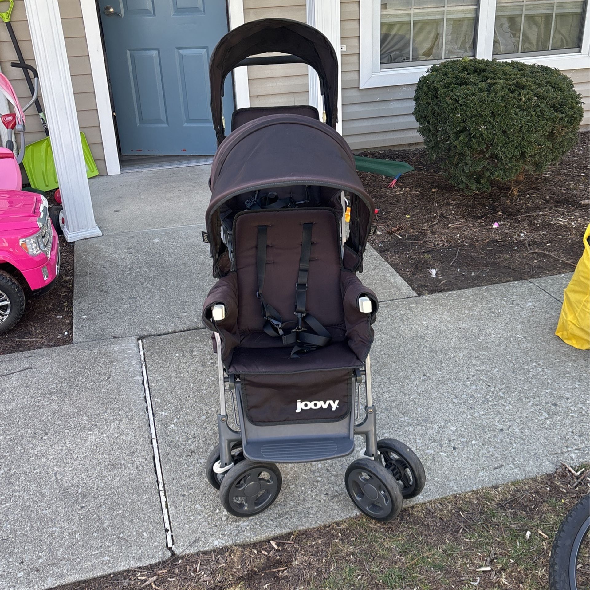 Black Joovy Double Stroller 