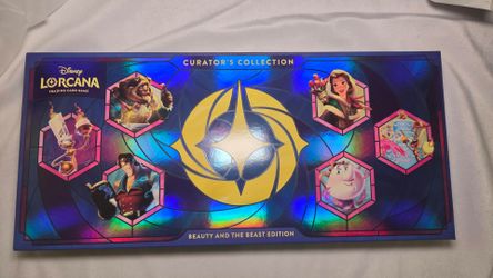 Disney Lorcana Curators Collection Beauty and the Beast Partially Opened Flap