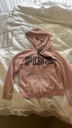 Pink hoodie size M used women jacket