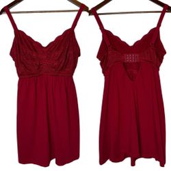 Cosabella Red Babydoll Mini Dress Size 1X
