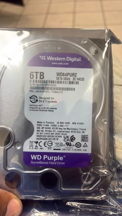 WD Purple 6TB Surveillance Hard Drive