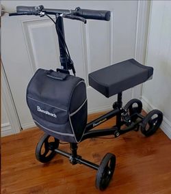 BLESSREACH KNEE SCOOTER/WALKER. DUAL BRAKES. STORAGE BAG. ALL-TERRAIN! EXCELLENT CONDITION!