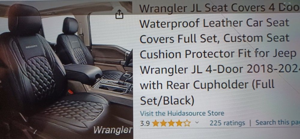 Jeep Wrangler Leather Seat Covers