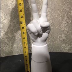 Ceramic Sculpture ( Peace Hand ) 