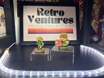 Nintendo Amiibo Link Majora's Mask The Legend of Zelda & 8-bit Link Figures VG