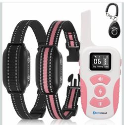 Collar Antiladridos para 2 Perros con Control Remoto, Combo 2-en-1 de Collar Antiladridos у de Descarga, Collar de Entrenamiento para Perros de 3300 P
