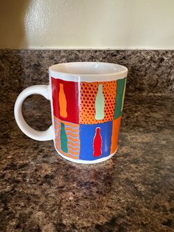 #143 Coca-Cola Pop Art Bottle Ceramic Coffee Mug
