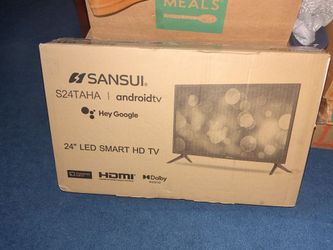 SANSUI 24" LED SMART HD TV  NEW AC/DC