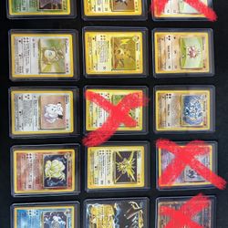 Vintage Pokemon Cards