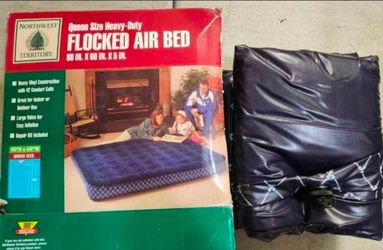 New Northwest Territory Queen Size Heavy-Duty Flocked Air Bed