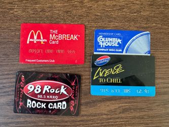 Old vintage promotional cards 90s
