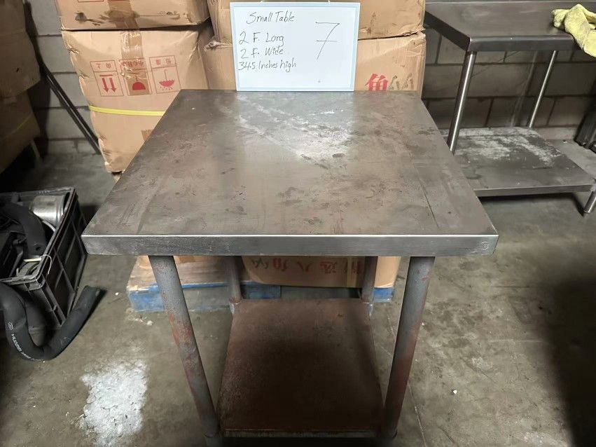 NSF Certified 24"x24"x35" Stainless Steel Kitchen Prep Table