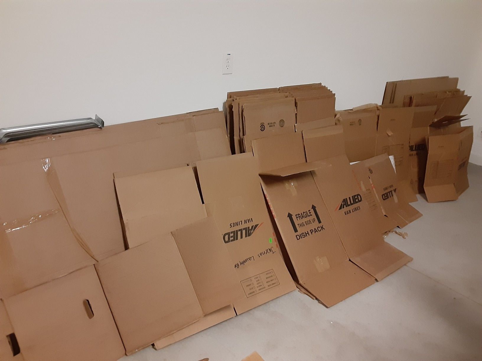 FREE moving boxes.