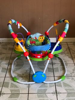 LIKE NEW EINSTEIN BABY ACTIVITY JUMPER MUSIC LIGHTS AND SONGS WORKS!!!!