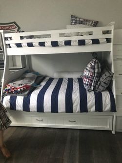 Wood bunk beds
