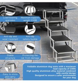 Dog Stairs for Large Dogs - 5 Step