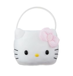 Hello Kitty Plush Halloween Easter Basket Candy Bucket Trick or Treat