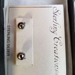 Sterling silver peirced earrings