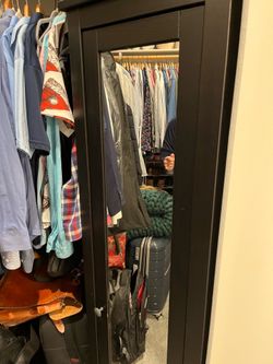 Hemnes High Cabinet With Mirror Door