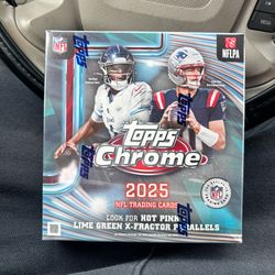 2025 Topps Chrome Football Mega Box