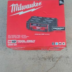 Milwaukee M18 Radio Pack Out New Tool Only 