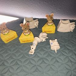 Mouse Tooth Pick Holder And Other Condiments 