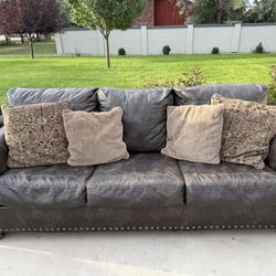 Brown Leather Couches 