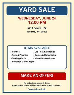 Yard Sale