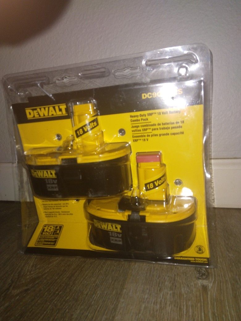 Heavy Duty XRP 18 VOLT DeWALT Batteries 2 Pack