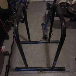 Dip bars With Extension And Flat Bench 