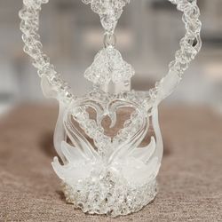 Glass Wedding Cake Top
