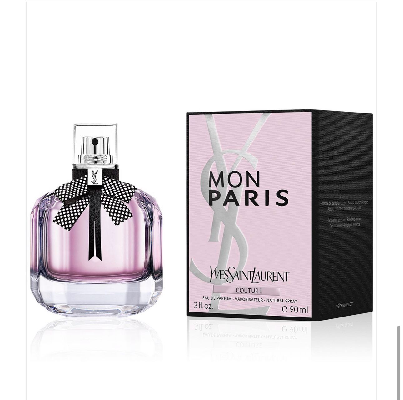 Yves Saint Laurent Eau de Parfum Spray Mon Paris Couture para mujer, 3 onzas