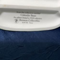 Vintage 1990 Bronson Collectible's “June Picnic “ by Katharine Stevenson.  Calendar Bears Figurine. for Sale in Pensacola, FL - OfferUp