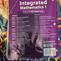 Integrated Mathematics Volume 1