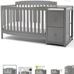 Delta Children Mason 6-in-1 Convertible Crib and Changer 