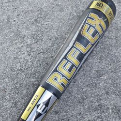 Baseball Bat Easton REFLEX Silver BRX7S 28 Oz Senior League C405 Alloy Bat