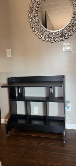 Modern style desk and book shelf