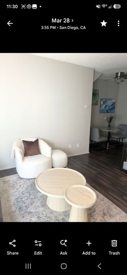 360 swivel chair and ottoman